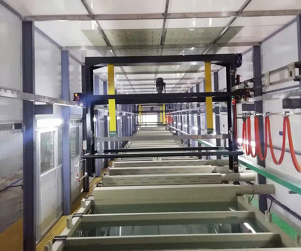 Automatic and manual production line for aluminum oxide